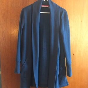 Isaac Mizrahi Live! Dark Blue Cardigan sweater Jacket Size Small